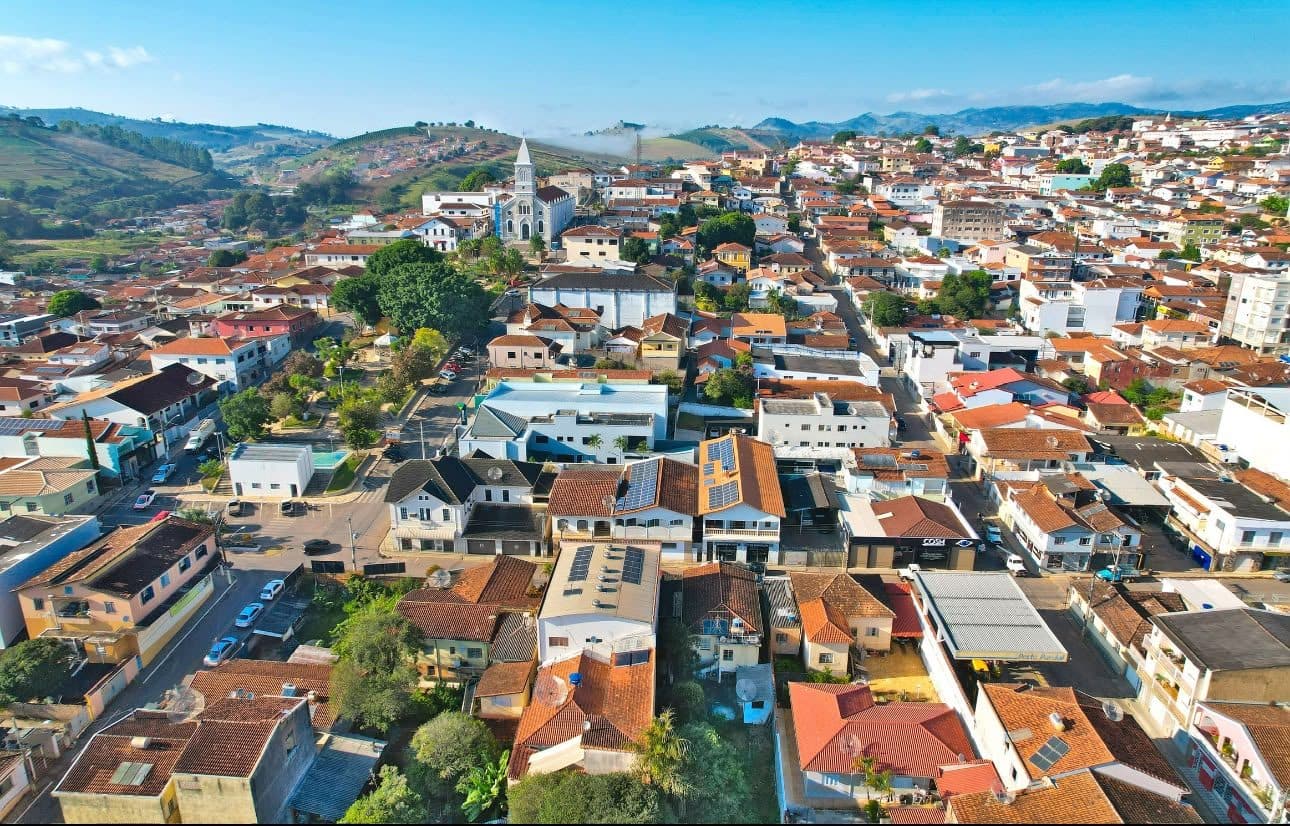 Vista do município de Poço Fundo
